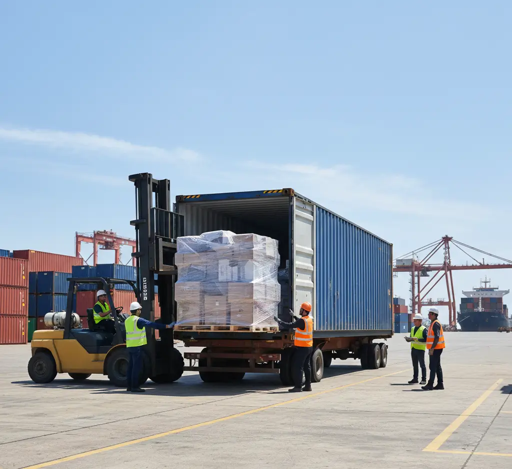 Konteyner ile uluslararası kapıdan kapıya teslimat planı